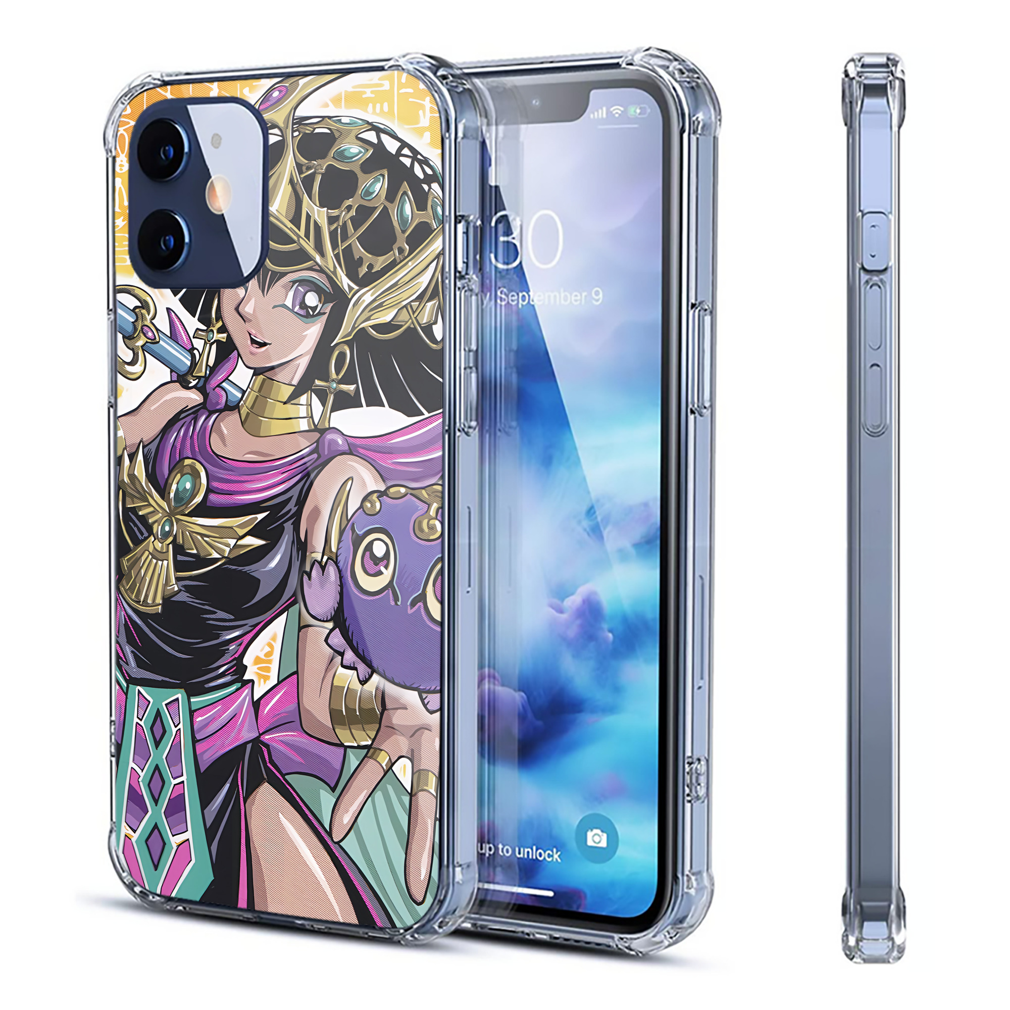 （画像用） 遊☆戯☆王 Yu-Gi-Oh! 【iPhone 12シリーズ対応】透明スマホケース（クリアソフトケース）